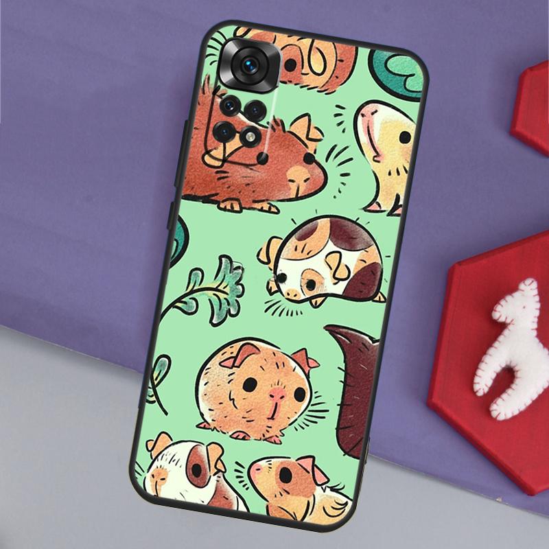 Lustiges Meerschweinchen-Muster Hülle Für Xiaomi Redmi Note 14 13 12 Pro 11 9 10 9S 10S 11S 12S Redmi 14C 10C 12C 13C Hülle