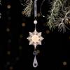 Transparent Austrian Crystal Snowflake and Water Drop Christmas Ornament Chandelier Pendant