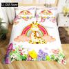 Wild Animal Giraffe Comforter Set Twin King Size Bedding Set for Kids Adults Decor Comforter Quilt Set with 2 Pillowcase 3Pcs