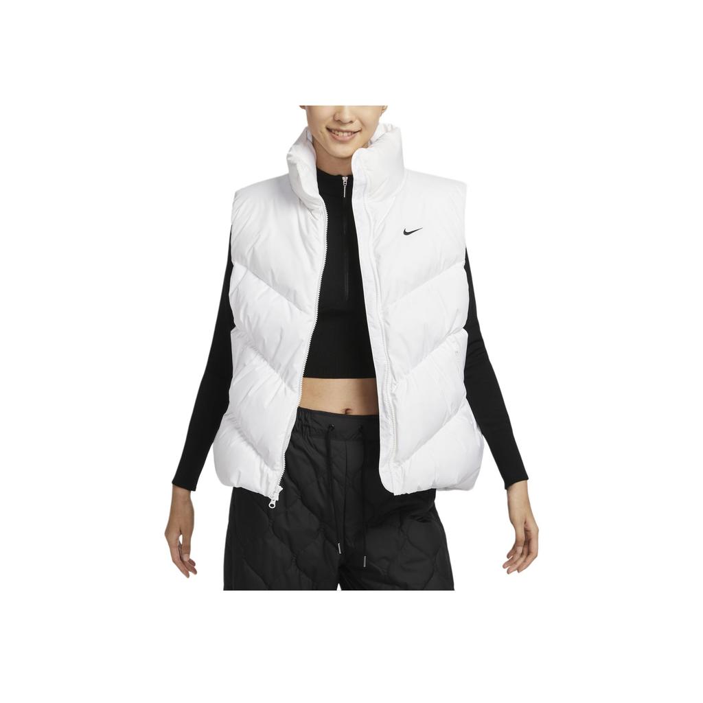 Nike Sportbekleidung Storm-FIT Locker Winddicht Wasserabweisend Einfarbig Weste Damen Westen Weiß HF7897-100