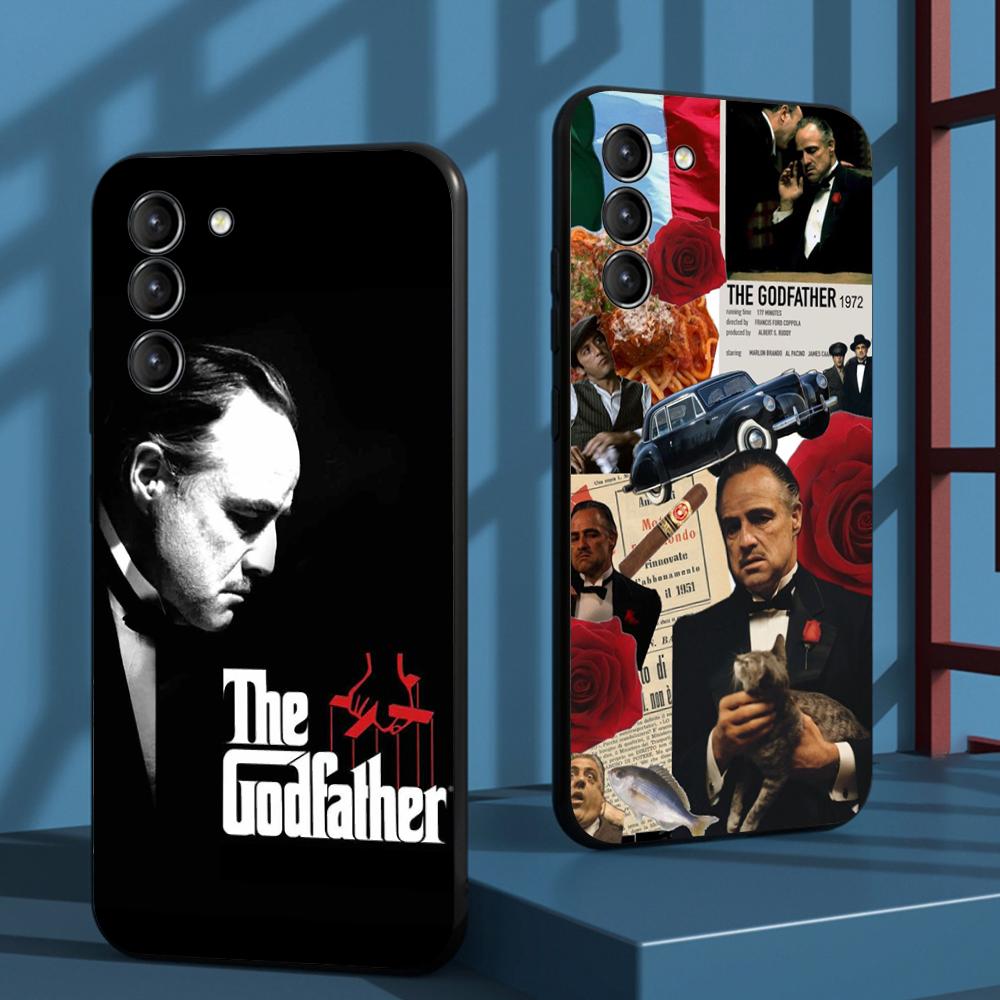 The godfather classic movie poster Phone Case For Samsung Galaxy S26 S25 S24 S23 S22 S21 Plus Ultra Note20 Soft Black