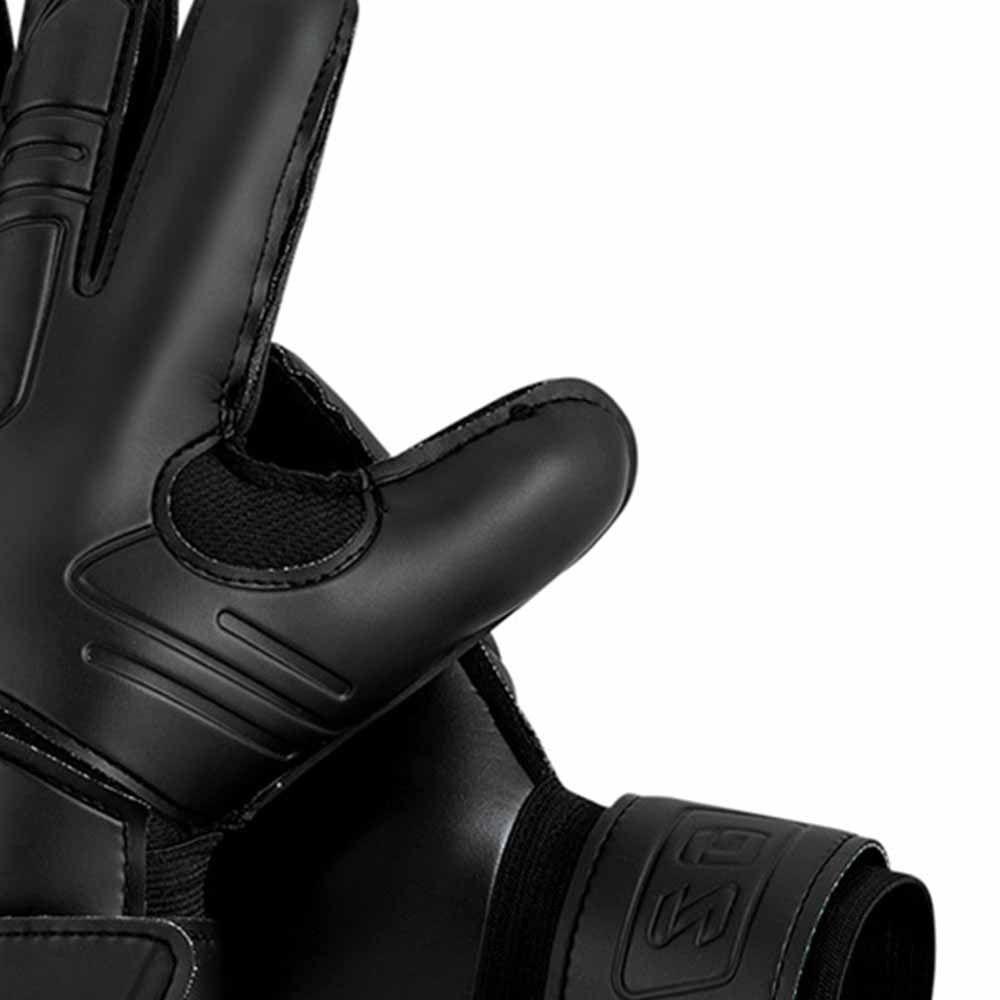 Finger Protection Goalie Gloves Black Football Goalkeeper Gloves Latex Soccer Gloves  Outdoor