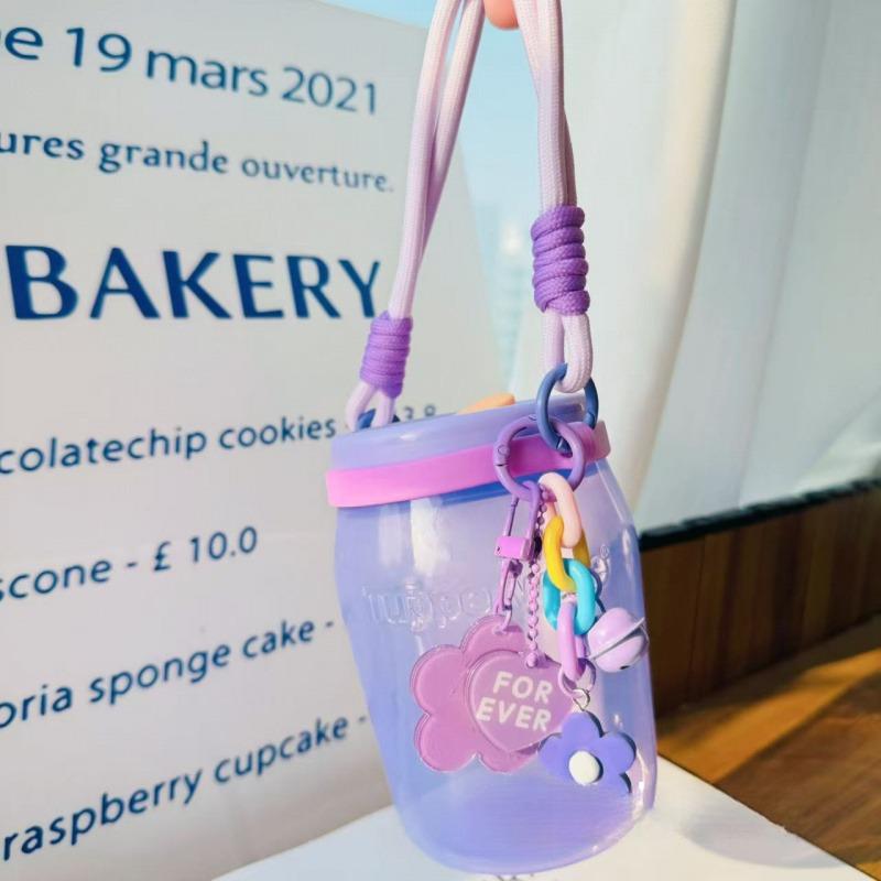 Colorful Cream Flower Cup Holder For Stanley Cup Accessories Hand-held Lanyard Thermal Water Cup Sleeve For Starbucks Tumbler