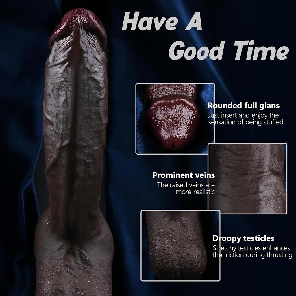 10.83 Inch Realistic Big Thick Dildo Sex Toy for Women,Lifelike Soft Silicone Anal Dildo with Strong Suction Cup,Realistic Fake Penis for Vagina Anal