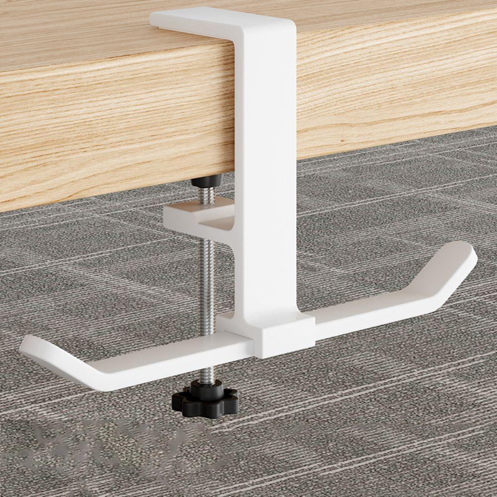 Adjustable Clamp Desk Bag Hanger Aluminum Alloy Under Desk Clamp Hook Dorm Room