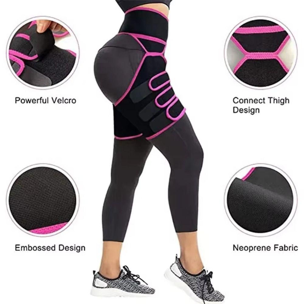 Verstellbarer Fettverbrennungs-Kompressionsgürtel 3 in 1 Taillentrainer Sport Bauch Schlankheitsgürtel Yoga
