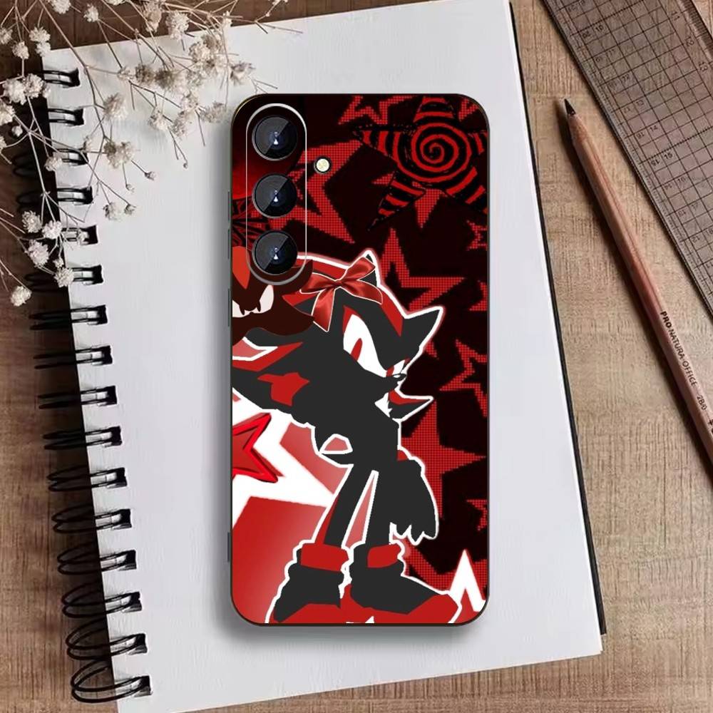 

H-Shadow the Hedgehog Phone Case For Samsung Galaxy A73,21,22,32,71,53,52,51,80,5G Soft Black Cover Samsung a71 4g