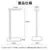 DONGFANGB Headphone Desktop Easy Compatible with Stylish Design Stand, Silver, Storage, Non-Slip, Stable, Assembly, Stylish, Headsets/Earphones,