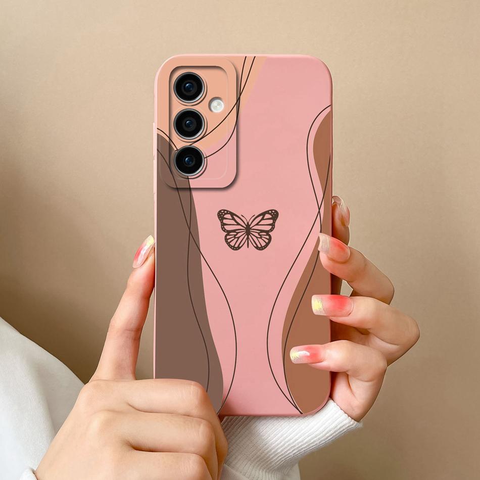 

For Samsung A35 A55 5G Case Fashion Soft Liquid Silicone Camera Protection Phone Back Cover For Samsung Galaxy A 35 A 55 Funda Samsung Galaxy A35