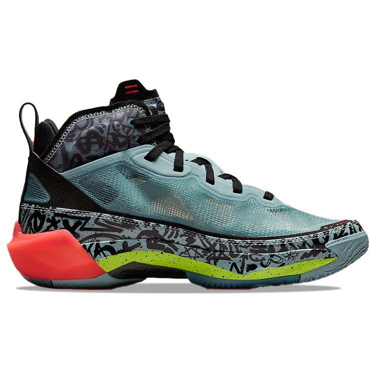 Satou Sabally x Air Jordan 37 Grafitti Sneakers da Donna Blu Oceano-Cubo Volt DV3142-367