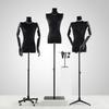 Korean Style Black Off-Shoulder Women's Half Body Mannequin with Right Angle Shoulder and Full Body Display Stand