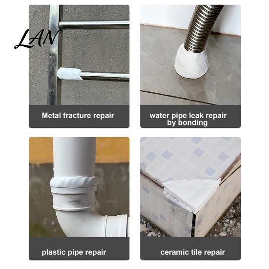 DIY Repair Tool 1/2 Sets 100G Steel Reinforced Epoxy Putty with Scraper, Gloves, Sculpt Clay for Cracks, Professional Leak Fix, Filling, Fast