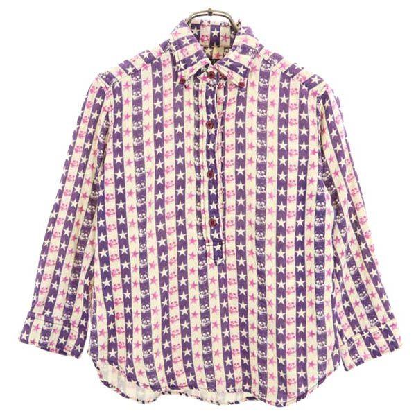 

HYSTERIC Комбинезон ручка Длинный рукав Рубашка на пуговицах половинная застежка Женский Б/У