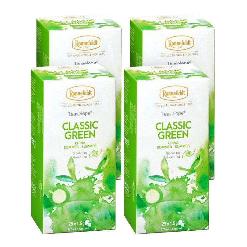 Ronnefeldt Classic Green Herbal Tea 25 Tea Bags x 4 Pack