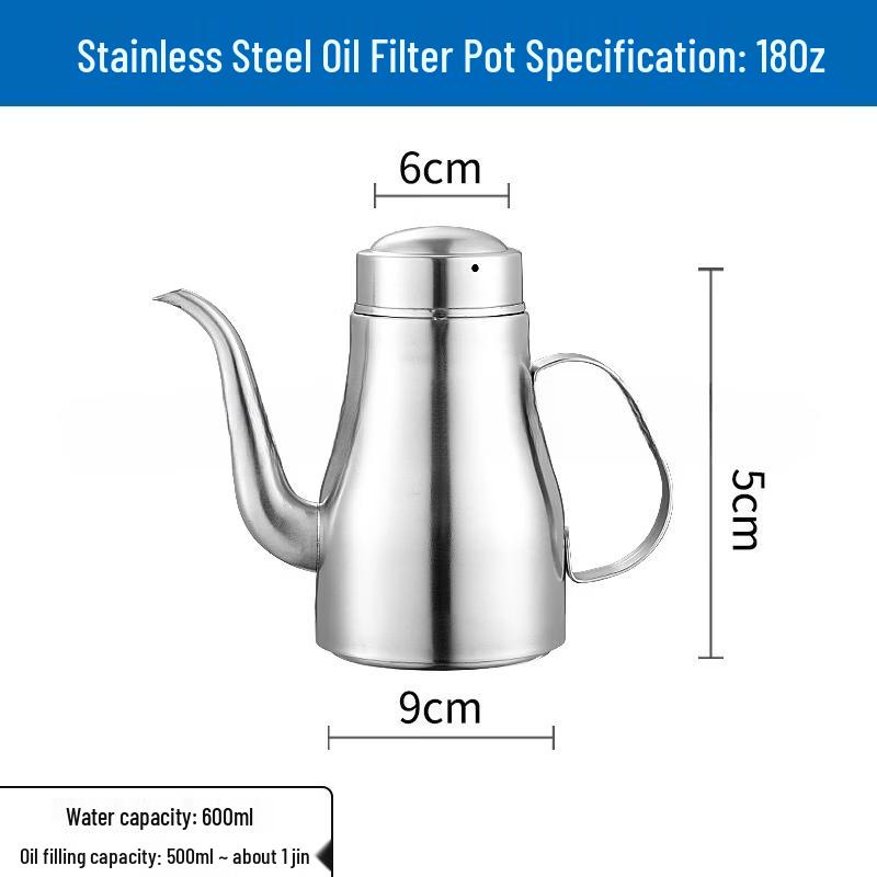 WuTuo Stainless Steel Oil Pot with Filter
