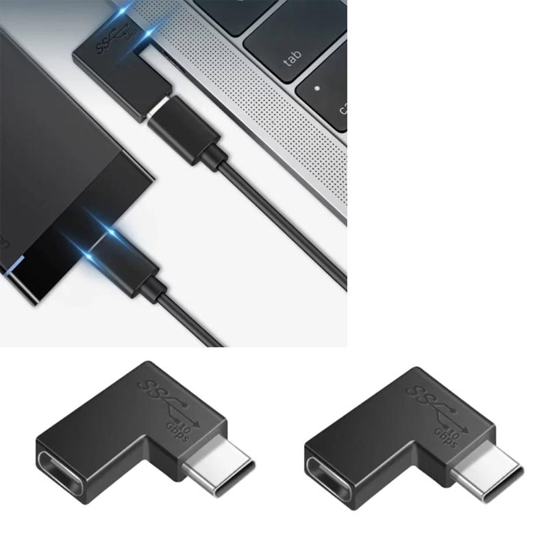 2PCS USB3.1 Type C Fast Adapter with Male Female Head Optional for Easy Connection and Fast Speed Data Transfer