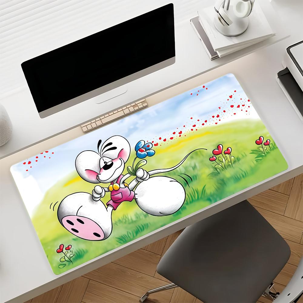 Diddl Cartone Animato Tappetino Mouse Antiscivolo Gomma Tappetino Computer Giocatore Equilibrio Decorazione Deskmat Laptop Ufficio Grande