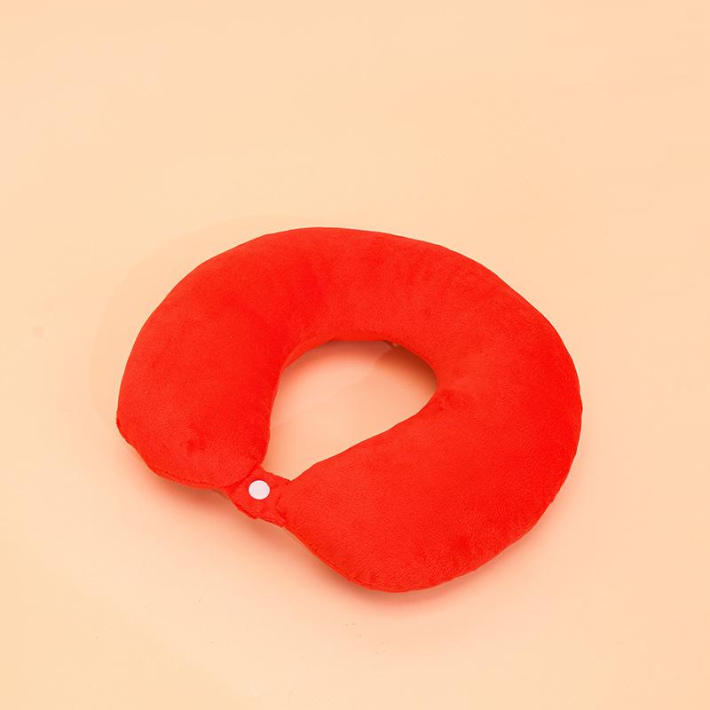 Customizable U-shaped Travel Neck Pillow - Cervical Support for Airplanes, Nap Headrest, and Portable Backrest.