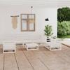 Garden Furniture Set 8 Pcs Solid Pine Wood