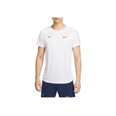 Rafa Challenger Dri-FIT White Black Men's Tennis Short Sleeve T-Shirt DV2888-101
