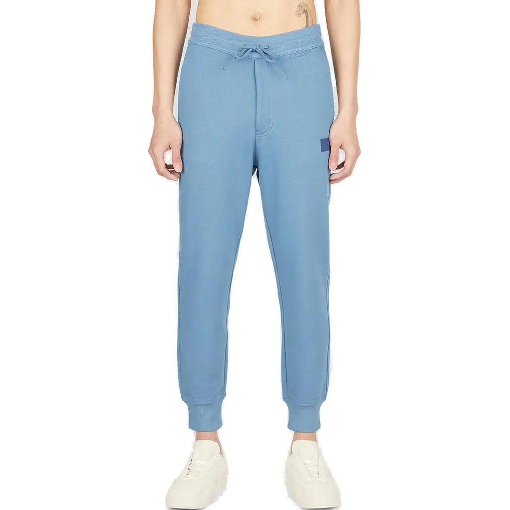 adidas Y-3 Organic Cotton Terry Cuffed Pants Altered Blue Men Streetwear IB4808