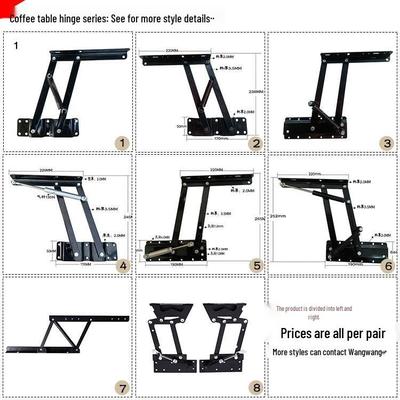 Hydraulic Lift & Fold Coffee Table Hinge - Multifunctional Furniture Hardware Support.