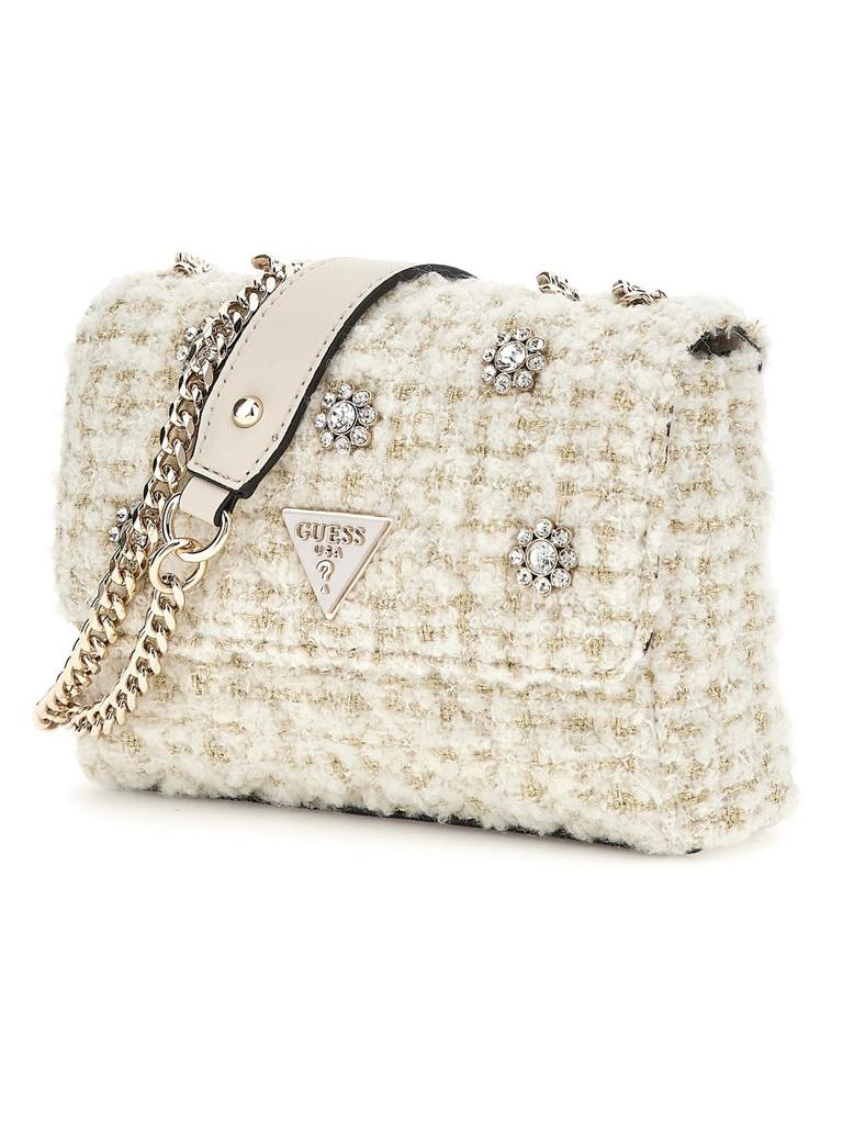 Guess EVERLEE MINI CNVRTVLE XBDY FLP IVO Umhängetasche Damen