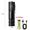 40W High Power 3 LED Mini LED Flashlight  Portable EDC Torch TYPE-C Rechargeable IP68 Camping Lantern with Tail Magnet