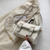 Winter Women Plush Crossbody Bag Soft Velvet Mini Square Shoulder Handbag Stylish Small Purse Wallet