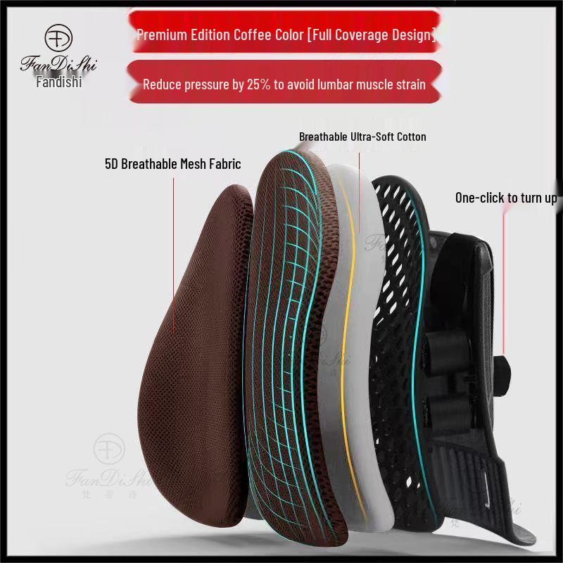 Ergonomic Lumbar Support Cushion for Car and Office