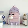 2025 spring new backpack college style high school versatile contrasting colors student schoolbag niche design stationery store
