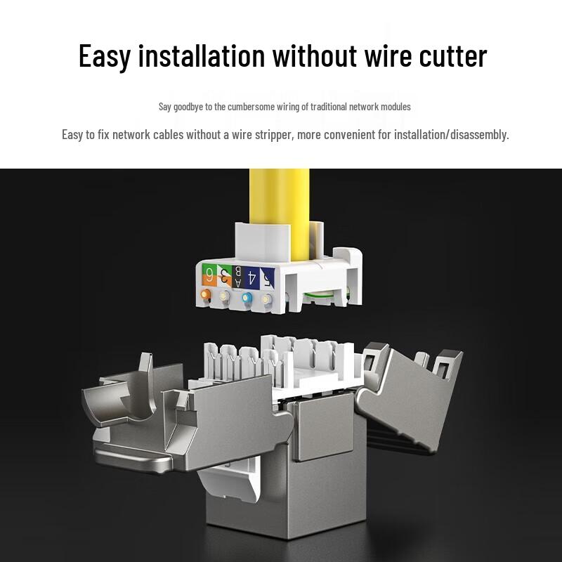 UGREEN CAT6 Shielded Tool-Free RJ45 Keystone Jack