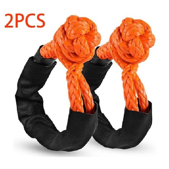 2X Synthetic Soft Shackle Rope 1/2”x22” 55000Lbs Max Break Recovery Tow Shackles