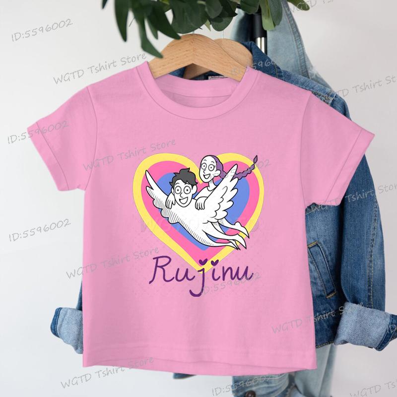 Children Clothes Girl Rujinu KPop Demon Hunters T Shirt Boy Girl Outfits Gifts Cotton Kids Tshirt Short Sleeve Fashion Movie Top