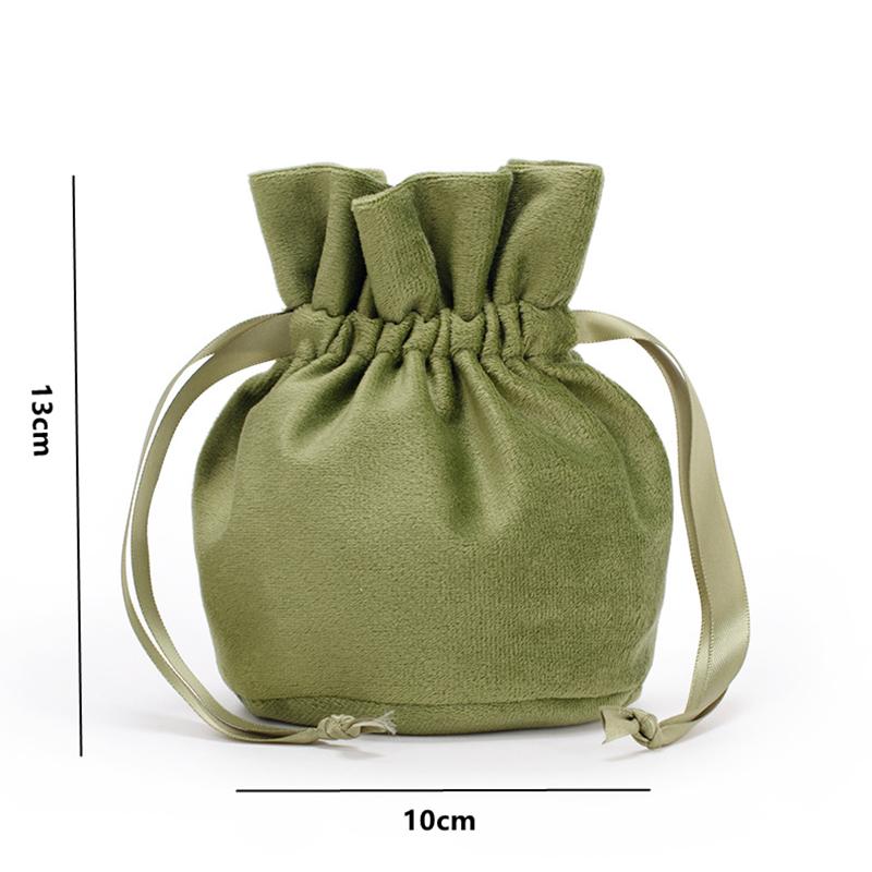 1 Stück Flanell Kordelzugbeutel Schmuck Geschenk Süßigkeiten Zugband Verpackungsbeutel Hochzeit Weihnachten Flanell Kosmetik Aufbewahrungsbeutel