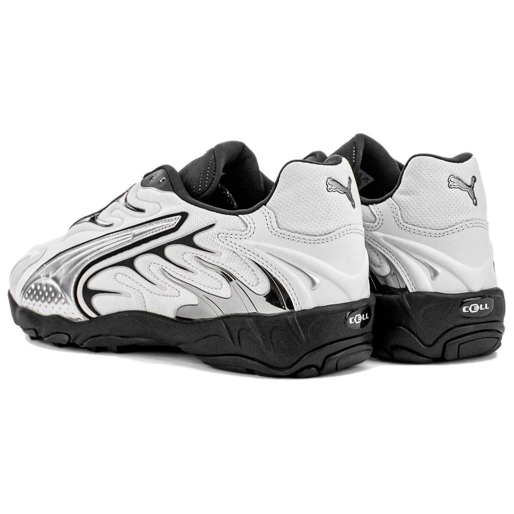 New PUMA Inhale Abrasion Resistant Low Top Running Shoes Men's Silver Black 402589-01