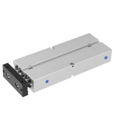 1 Stück 20mm Bohrung 100mm Hub Doppelstange Doppeltwirkend Aluminiumlegierung Pneumatikzylinder