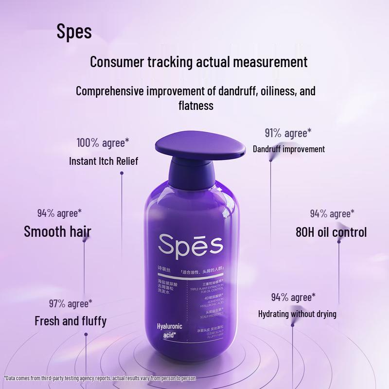 Spes Sea Salt Hyaluronic Acid Oil Control Volumizing Anti-Dandruff Shampoo