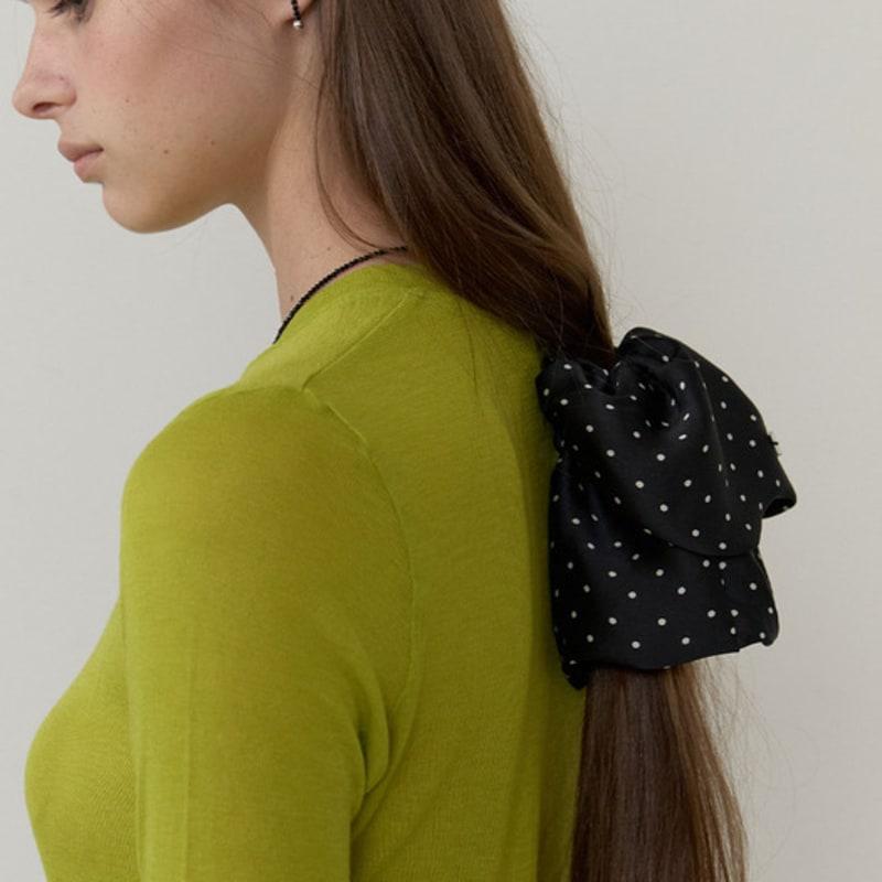 LOVE ME MONSTER Dot Satin Scrunchy XL_2COL (L253MHA010)