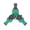 2 Way Garden Water Pipe Connectors Pipe Adapter Y Shape Hose Splitter Valve Three Way Plastic Valve With Switch