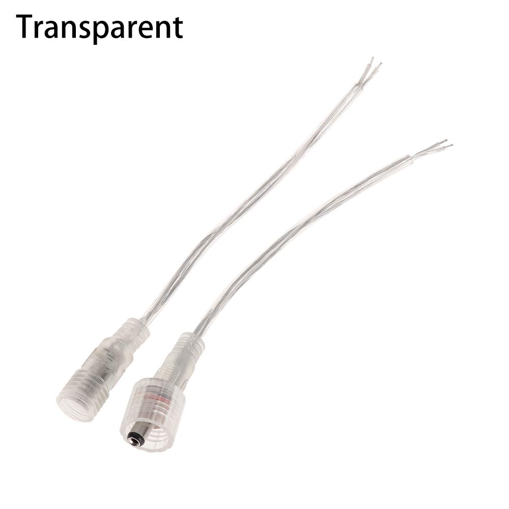 1 Paar DC 5,5 x 2,1 mm IP68 Wasserdichter Stecker Stecker 2-Pin Stromkabel