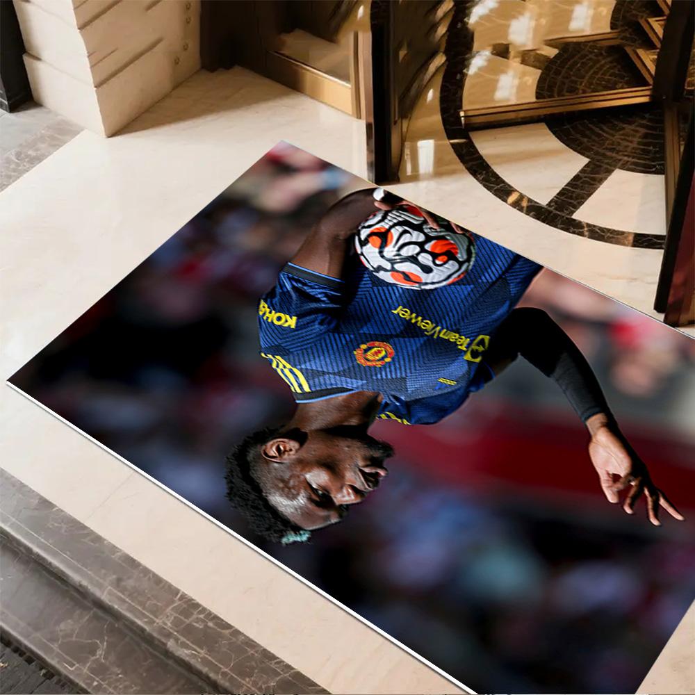 Paul Pogba's Manchester Moment Floor Rug Office Rug Suitable for Balcony Dining Room Decorate room Hallway Anti-slip Rug Decorate Offices