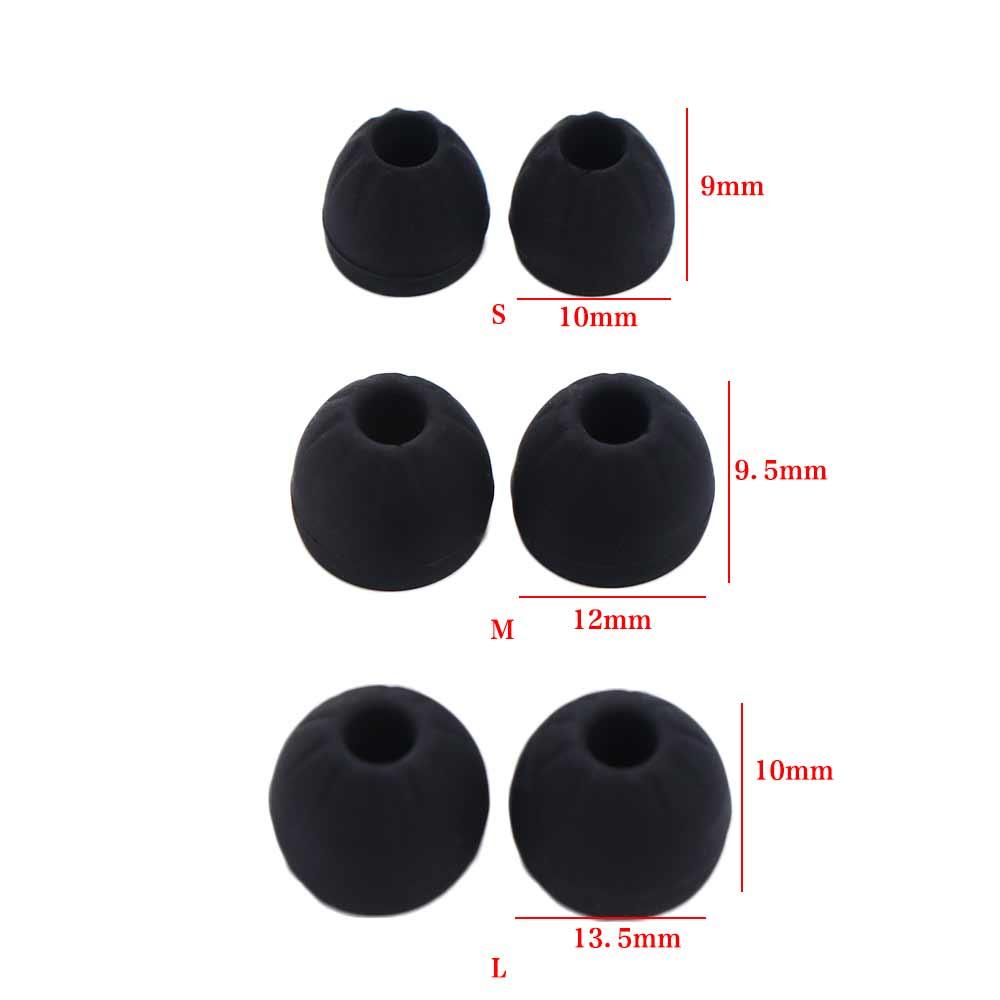 6Pcs Silicone Covers Earbuds Replacement Tips Soft Ear Cushions Ear Pads  Headphone Accessories