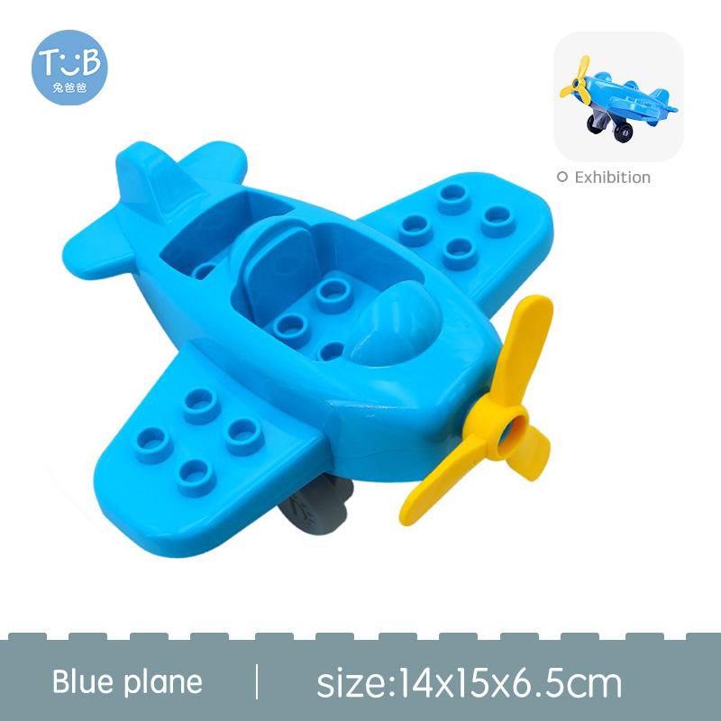 Big Size Building Blocks Sports Car Bus Jeep Truck Accessories Bricks Compatible with Duplos Children DIY Parts Kids Toys Gift