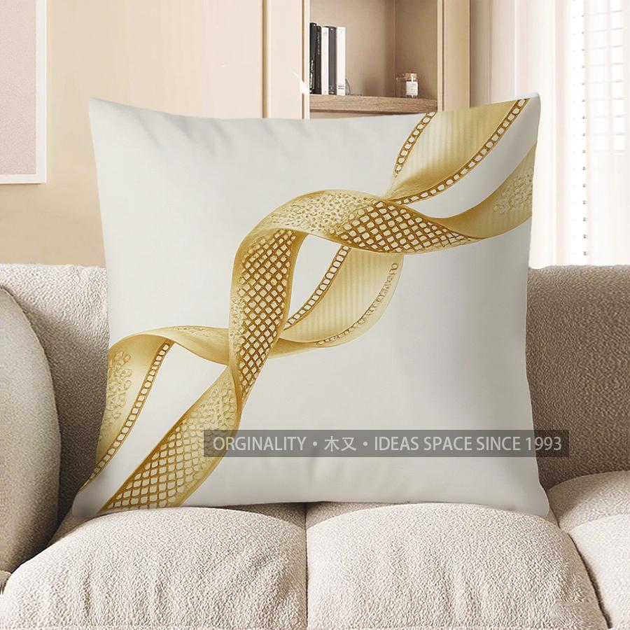 Home Decor Infinity Design with Crystals Throw Pillow Pattern Cushion Cover Suitable for Sofa Bedroom Car Pillow Cover