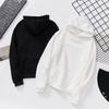 Unisex Hooded Sweatshirt Long Sleeve Oversized Cotton Blend Pullover Teens Casual Winter
