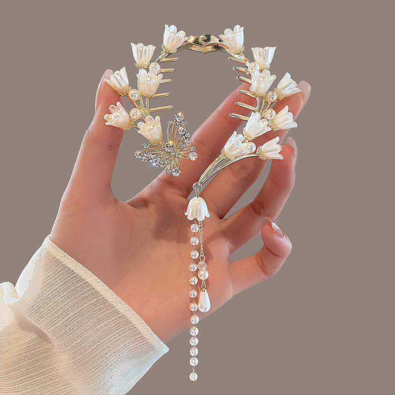 Fluture Clopoțel Orhidee Agrafă pentru gheare de păr Lebădă Ciciuc Cap pilulă Cataramă Perla Agrafă Fată Agrafă Accesorii pentru păr