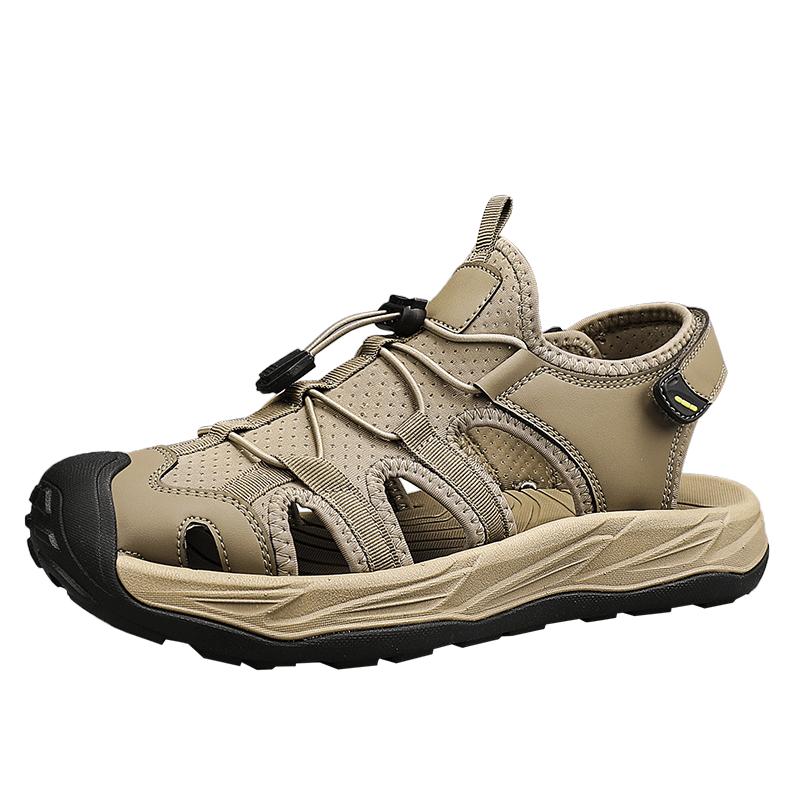 Summer Hollow Out Closed Toe Non-slip Sandals Soft Bottom SandalsMen Lightweight Thick-soled Garden Shoes