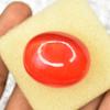 ORANGE Flawless Natural Cat's Eye 112 Ct Cabochon Cut CERTIFIED Loose Gemstone