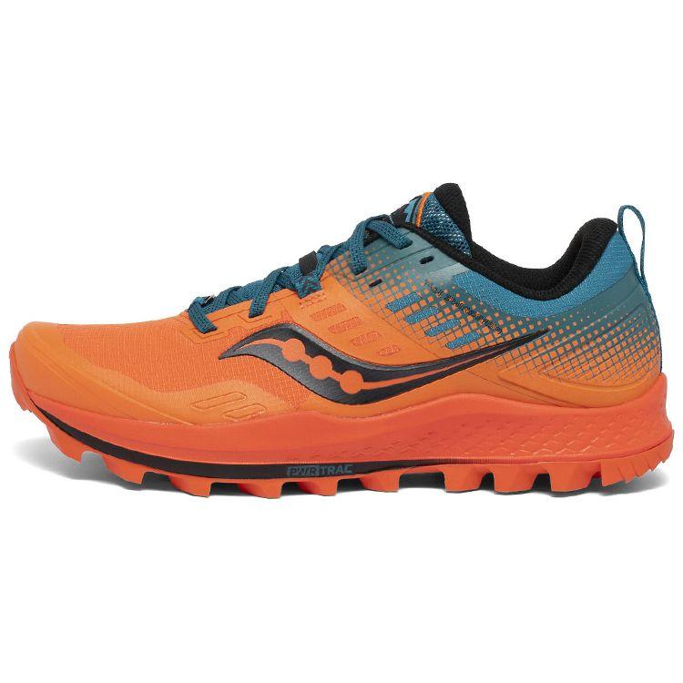 SAUCONY Peregrine 10 St Trail Running Shoes Men Sneakers Orange Blue S20568-25